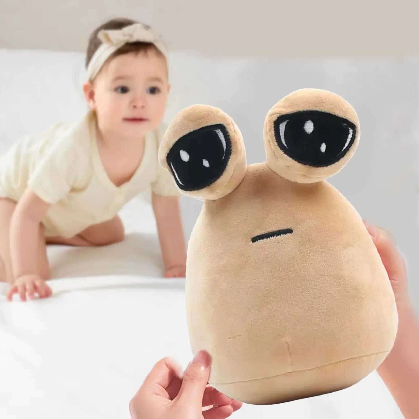 3-12 years new POU alien plush toys, cute and funny big eyes doll pillow, event holiday gifts, birthday gifts