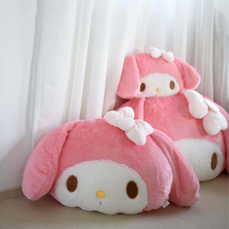 Soft My Melody Plush Toy Big Size Hug Pillow Comfortable Back Cushion Lovely Japanese Style Plushies Sofa Decorative Pillow