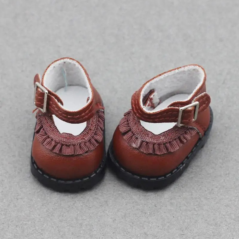 For LABUBU V1 V2 Leather Shoes Suitable for 17cm Cotton Dolls Shoes Boots Toys Casual Sports Shoes Dolls Accessories