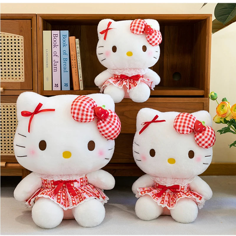 60CM Big Size Sanrio Anime Character HelloKitty Stuffed Plushies Kawaii Soft Plush Doll Home Decoration Children Christmas Gift