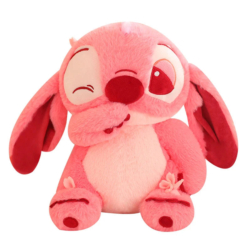 Big Size Disney Pink Sakura Stitch Plush Toy Huggable Plushies Stuffed Anime Movie Stitch Doll Kawaii Throw Pillow Xmas Gifts