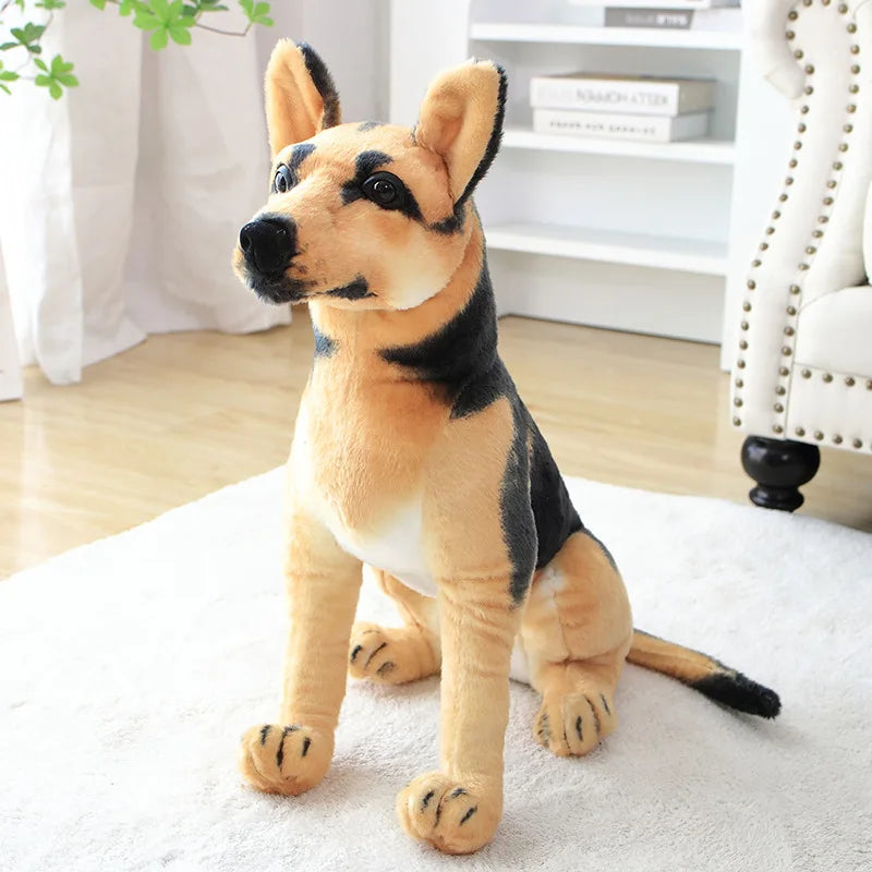 Simulation Dog Spotted Shepherd Miguel Rottweiler Doll Plush Stuffed Animal Toys Home Decor Simulation Dog Plushie Kids Gift