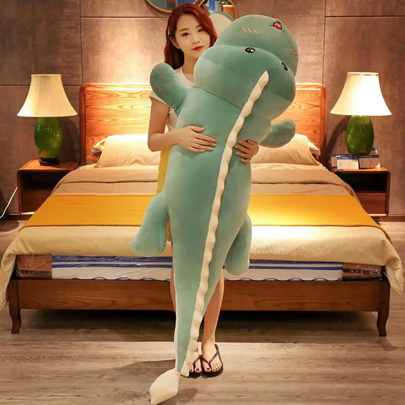 Giant Big Eyes Dinosaur Plush Toy Soft Stuffed Cartoon Animal Dinosaur Doll Girlfriend Sleeping Pillow Baby Kids Boy Friend Gift