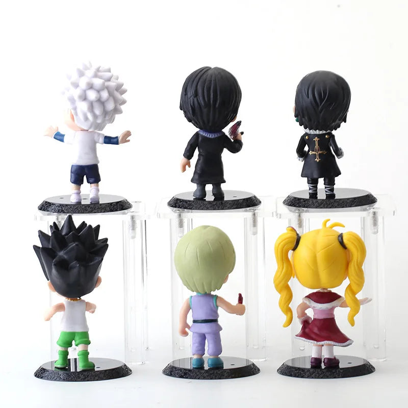 6Pcs/set HUNTER X HUNTER Figures Killua Zoldyck Gon Freecss List Biscuit Krueger Action Figures PVC Model Toy Dolls