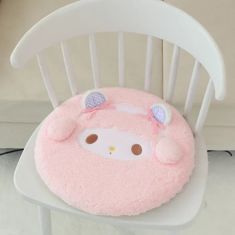 High Quality Memory Foam Sanrio My Melody Seat Cushion Sweet Girl Japanese Style Sitting Cushion Chair Back Cushion Non-slip