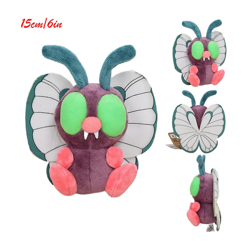 Pokemon Shiny Cubone Caterpie Butterfree Plush Toys Eevee Mew Umbreon Sthffed Espeon Vaporeon Ninetales Peluche Dolls Gifts Kids