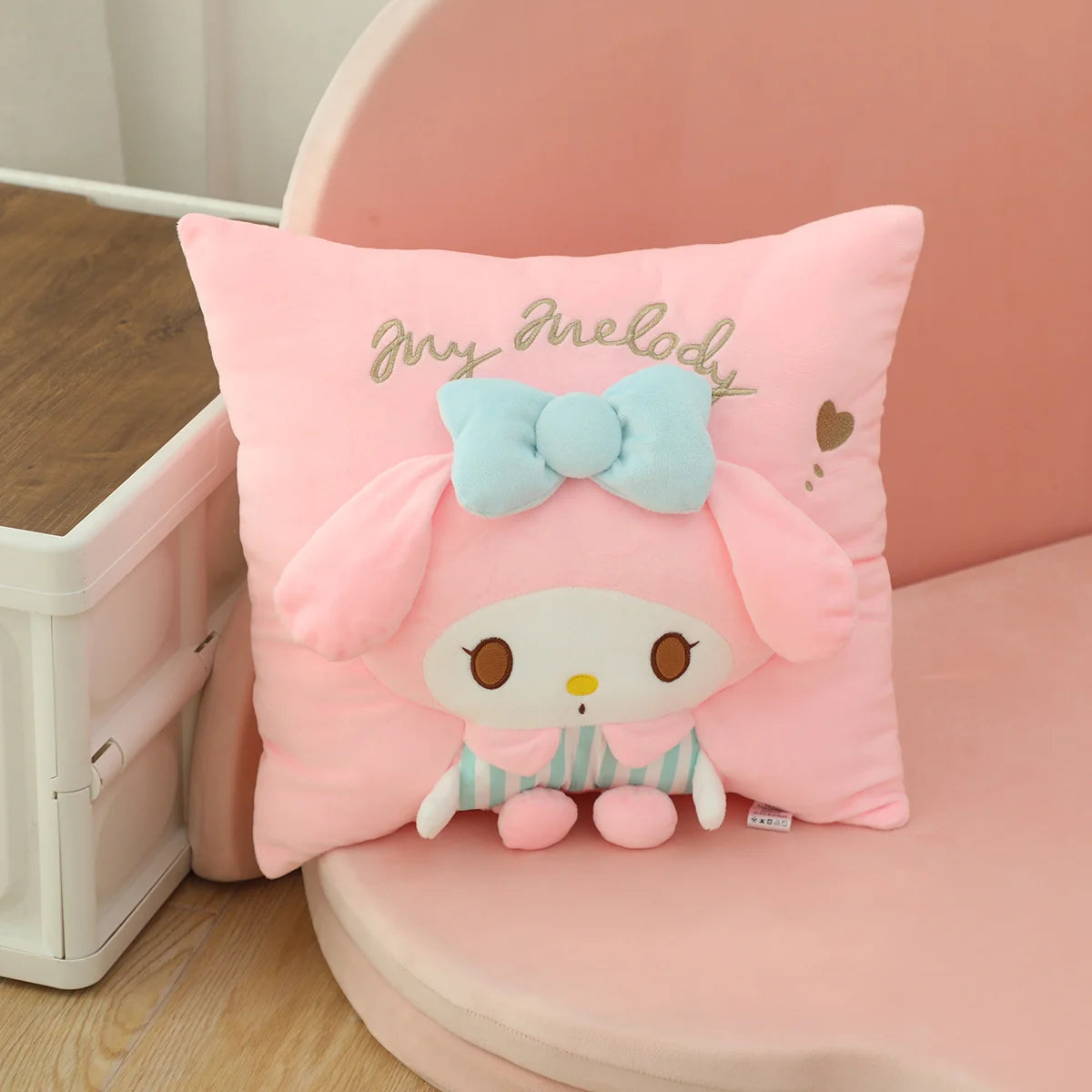 Lovely Sanrio Kuromi My Melody Hello Kitty Hangyodon Plush Pillow Melody Hello Kitty Pillow blanket Gifts For Girl