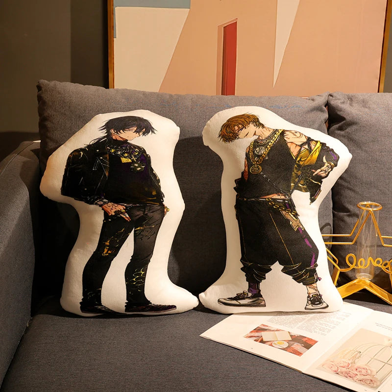 Paradox Live Pillow Double Sided Printing Back Cushion HIP HOP Cartoon Rapper Plush Toy Naoakira Yohei Kanata Nayuta Plushies