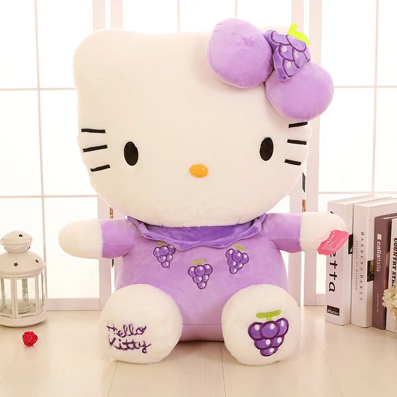 22-35cm Hello Kitty Anime Cute Stuffed Toys Sanrio KT Cat Plushier Soft Pillow Birthday Gifts For Girls Kawaii Pendant Dolls