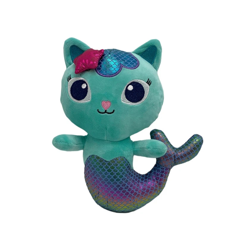 Gabby Dollhouse Plush Toys Kawaii Mercat Cute Stuffed Animals Mermaid Cat Doll House Plushie Dolls Kids Birthday Christmas Gifts