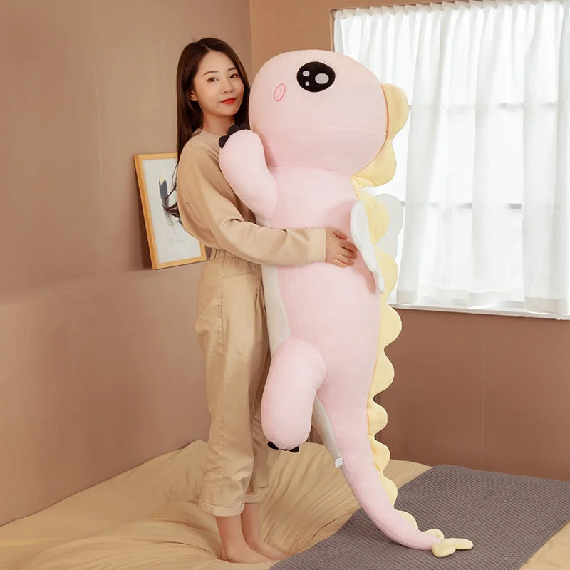 90-130cm Giant Cute Dinosaur with Wings Plush Cushion Sofa Toys Soft Animal Pillow Stuffed Doll Kids Girls Birthday Gift