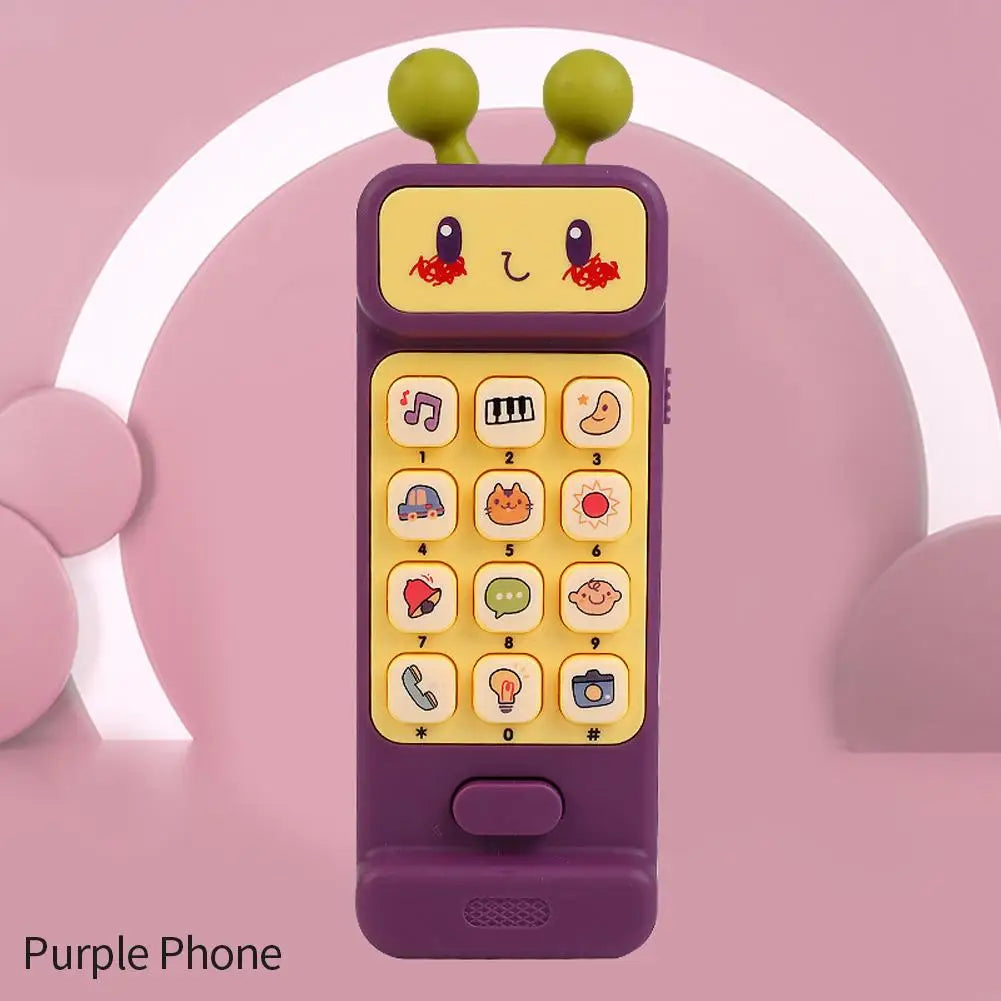 Baby Phone Toys Bilingual Telephone Teether Music Voice Toy Early Educational Learning Machine Electronic Children Gift Baby Toy