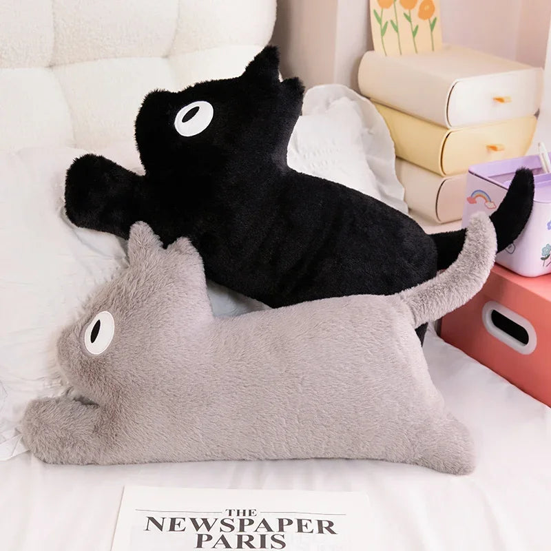 40-80CM Cute Soft Long Cat Pillow Plush Toys Stuffed Office Sleeping Cushion Bed Sleep Pillow Home Decor Gift Doll for Children