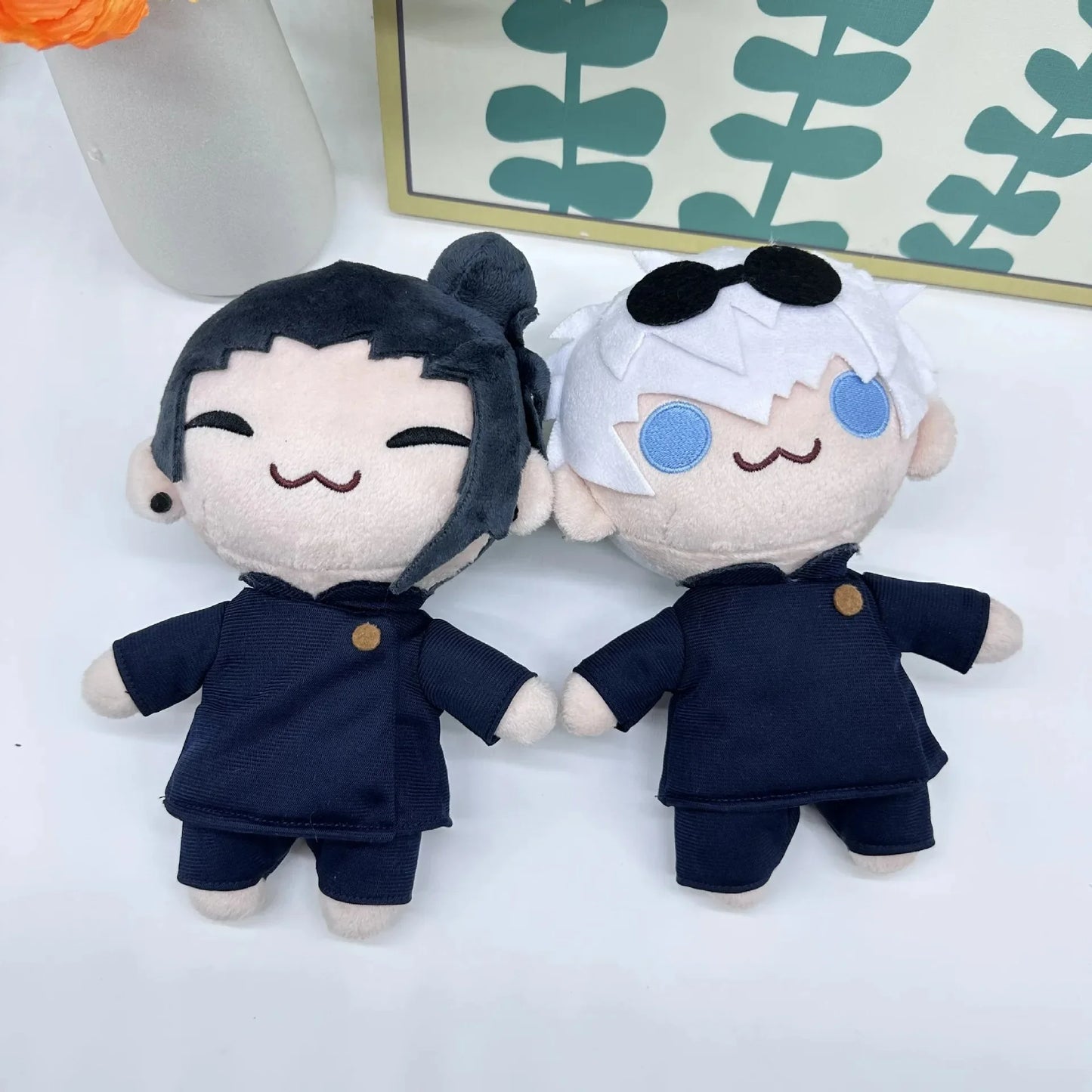 22CM Kawaii Jujutsu Kaisen Plush Toy Cartoon Game Character Satoru Gojo Getou Suguru Plush Doll Jujutsu Kaisen Doll