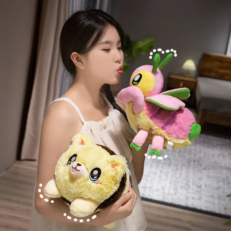 Adorable Insect Plush Toy Cute Bee Beetle Mantis Plush Doll For Kids Children Creative Birthday Gift Lovely Room Decoration