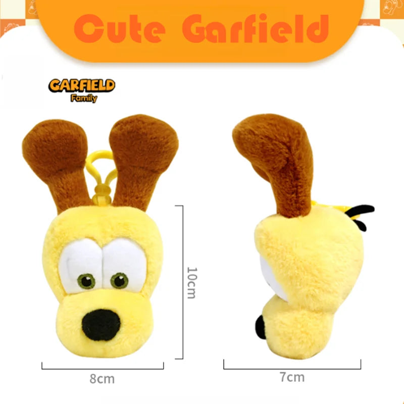 New GARFIELD Original Plush Doll Odie Peluche Toy Cartoon Cat Plushie Keychain Collectible Christmas Stuffed Shoulder Bag Gift