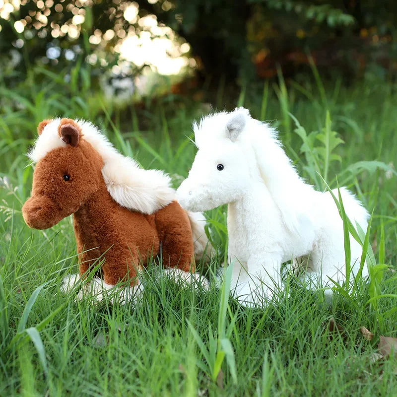 Super Simulation Horse Plush Dolls Stuffed Animal High Quality Super Realistic Pony Plush Toy Classic Birthday Gift For Children