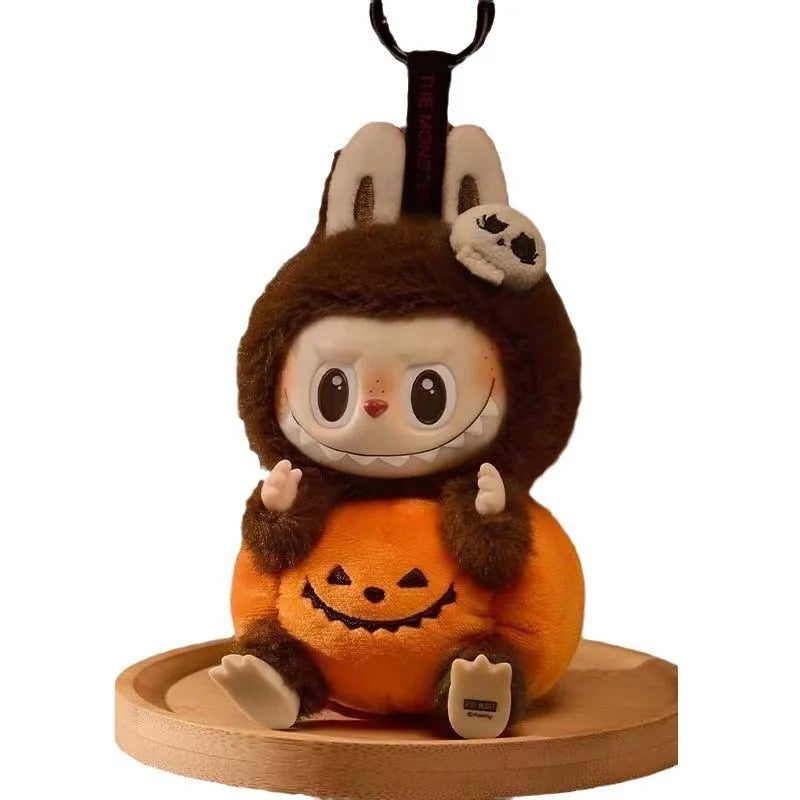 Labubu Halloween Vinyl Pumpkin Carnival Labubu Vinyl Plush Doll Pendant Blind Box Mysterious Box Cute Wholesale Collection Gifts