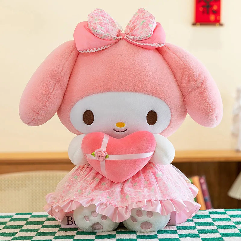 30/40cm Sanrio Kuromi Melody Plush Toy Doll Gifts Plushies Stuffed Animal Doll Children's Birthday Gift Doll Pillow Gift