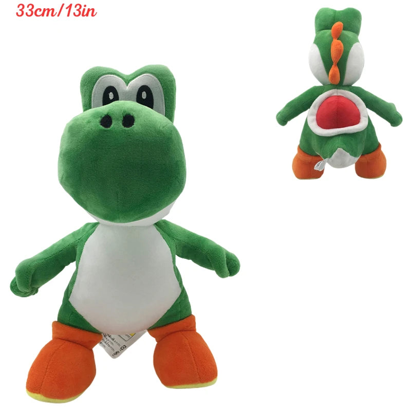 Kawaii Mario Koopa Troopa Yoshi Goombella Plush Toys Cute Anime Koops Princess Peach Mushroom Donkey Kong Stuffed Peluche Dolls