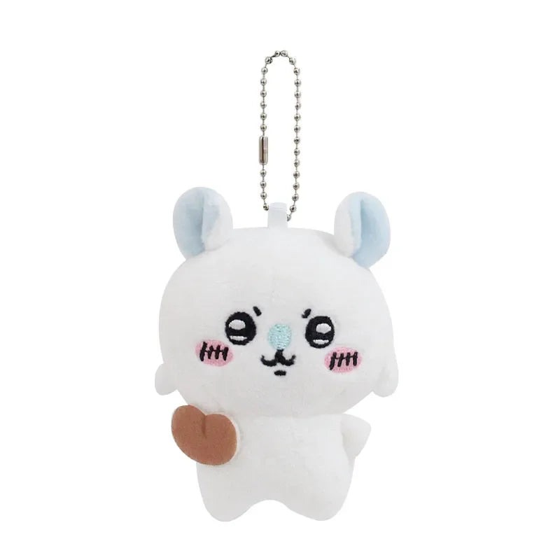 Cartoon Anime Cute Chiikawa Decorative Pendant Self Deprecating Bear Kawaii Hachiware Cute Plush Doll Keychain Usagi Toy Gifts