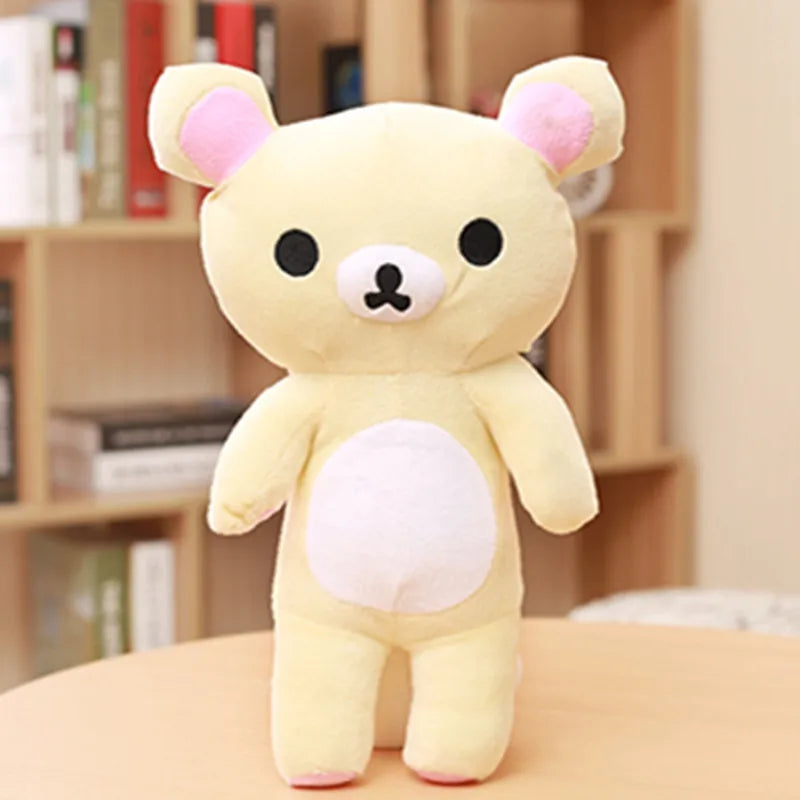 Kawaii Rilakkuma Plush Toy Animals Soft White Brown Bear Rilakkuma Stuffed Doll Pillow Room Decorations Present Kid Gifts