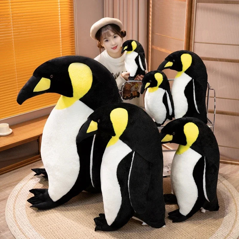 Simulation Emperor Penguin Doll Cute Animal Plush Toy 8 inch Penguin Doll for Claw Grab Machine Festival Activity Rag Doll