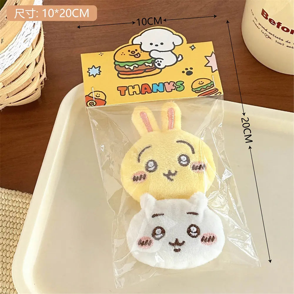 Cute Chiikawa Cartoon Plush Brooch Girl Backpack Decoration Bag Pendant Accessories Doll Scarf Clothing Pin Children Gift