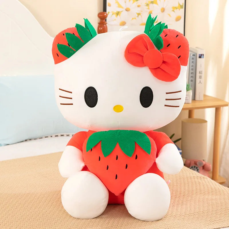 22cm Hello Kitty Plush Toy Plushie Sanrio Doll Kuromi Home Decoration Room Pillow Cinnamoroll Kawaii Children Birthday Gift Girl