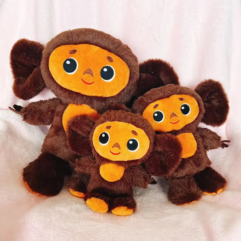 18/23cm  Russia Anime Cheburashka Plush Doll Big Eyes Monkey Чебурашка Stuffed Plushie Toys Lovely Appease Pillow For Kids Gifts