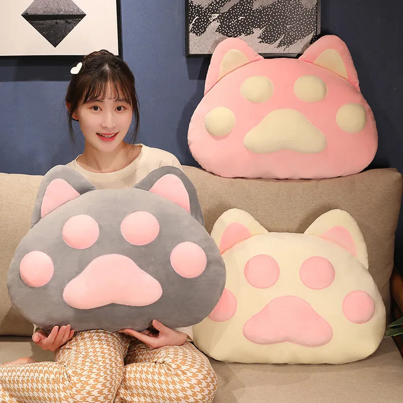 2 Sizes Giant Paw Pillow Animal Seat Cushion Stuffed Plush Sofa Indoor Floor Mat Home Bed Sofa Cushion Nice Present For Girls