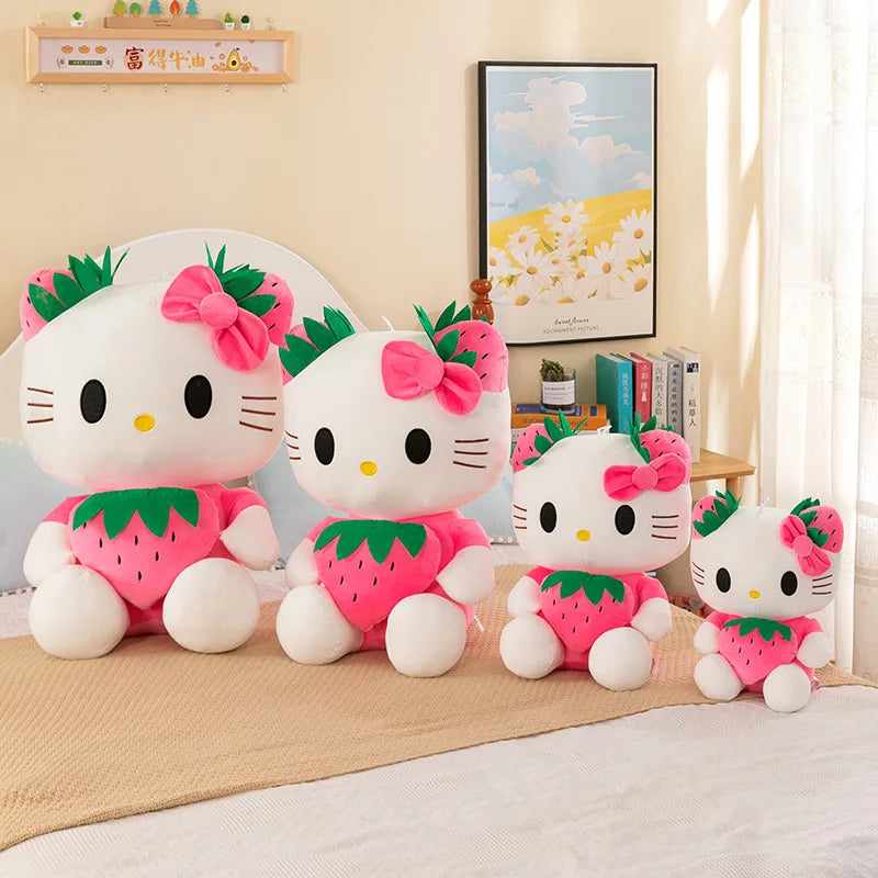 22cm Hello Kitty Plush Toy Plushie Sanrio Doll Kuromi Home Decoration Room Pillow Cinnamoroll Kawaii Children Birthday Gift Girl