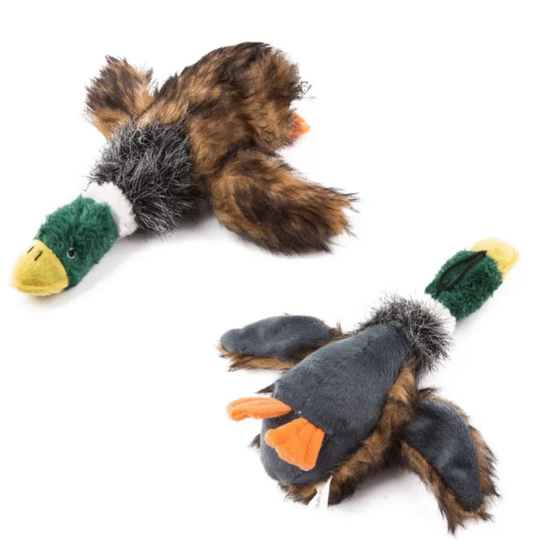 Small Dogs Cats Cute Duck Design with Soft Squeaker Plush Chew and Play Toy for Indoor Puppy Kitten Gift