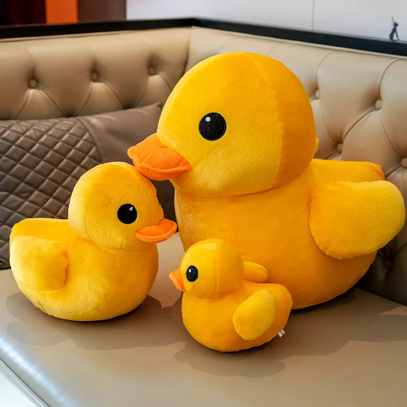 20-70cm Big Size Yellow Fluffy Duck Plush Toys Sleep Pillow Stuffed Animals Ducks Plushie Toy Home Decor Pillow Xmas Kids Gift