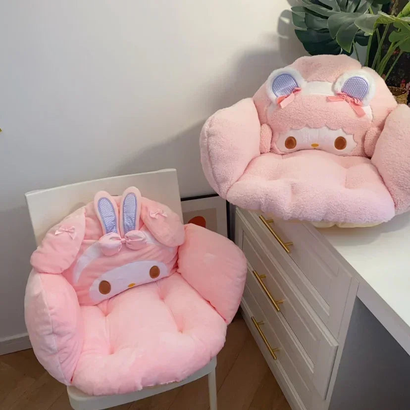 Comfortable My Melody Sweet Piano Sitting Cushion Chair Floor Warm Butt Lovely Stuffed Anime Japanese Style Seat Cushion Kawaii