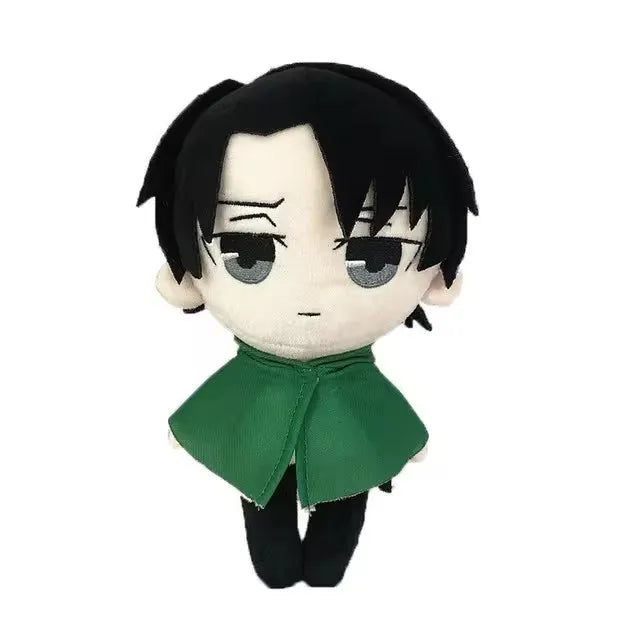 Anime Attack on Titan Plush Toys Doll Kawaii Levi Eren Mikasa Cute Kawaii Collection Green Stuffed Doll Birthday Gifts For Kids