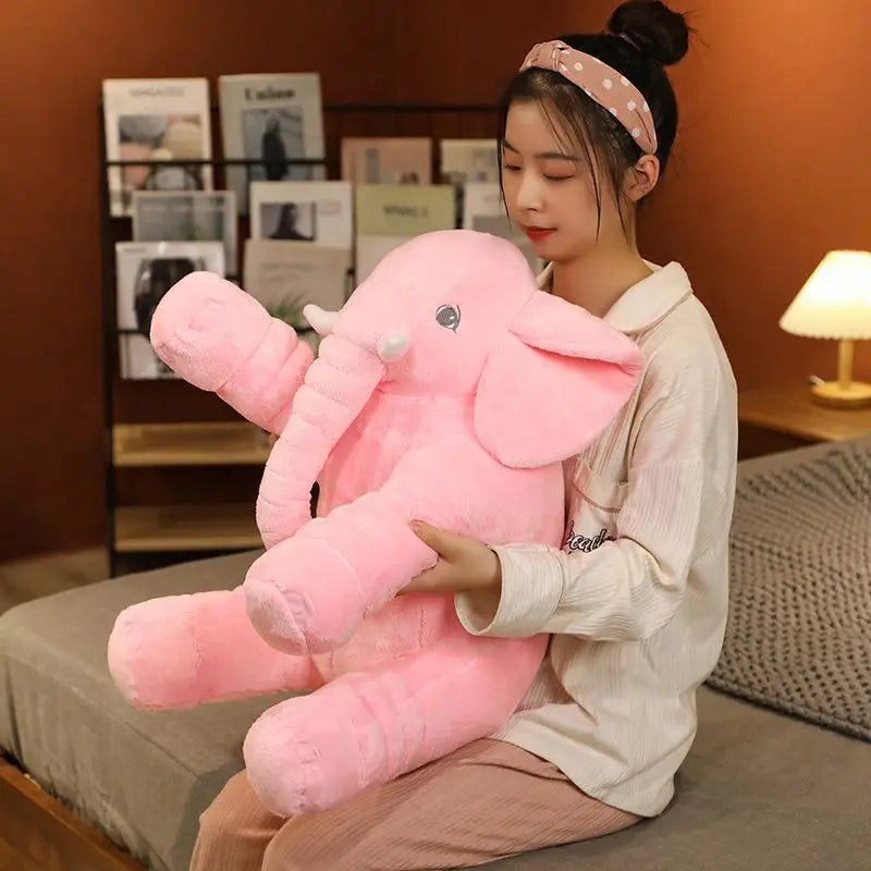 1Pcs 60cm INS Elephant Soft Pillows Kids Sleeping Pillow Stuffed Elephant Comforter Plush Animal Cushion Best Gift For Kids