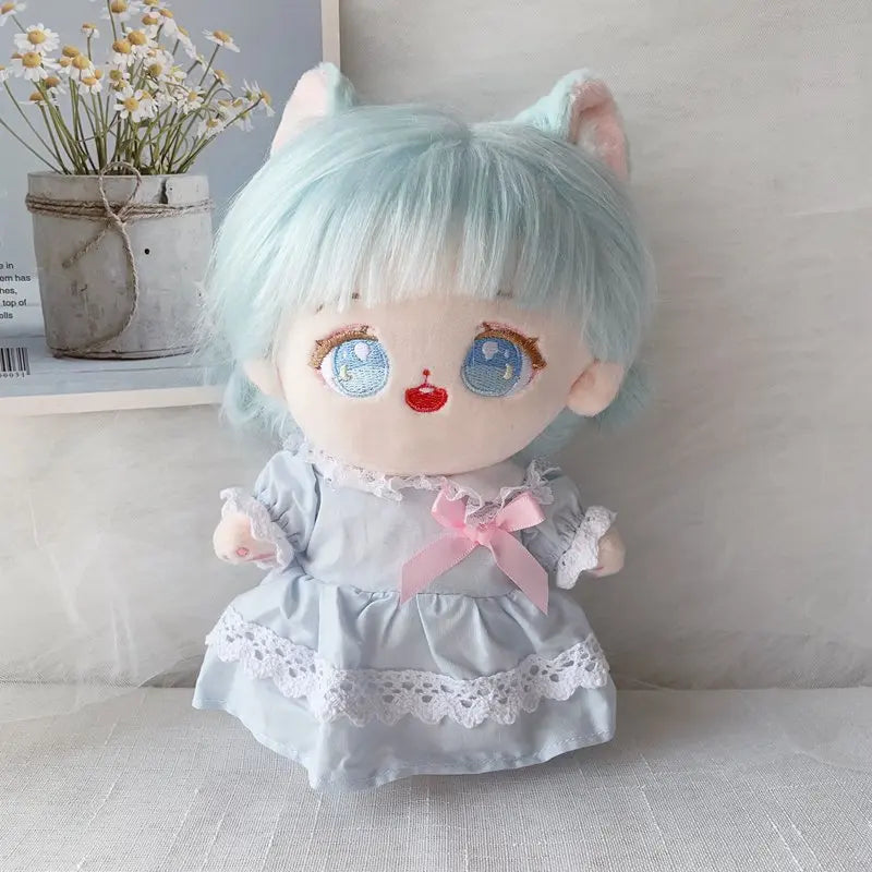 Kawaii IDol Doll With Clothes Anime Plush Star Dolls Stuffed Customization Figure Toys Cotton Baby Doll Fans Collection Gift