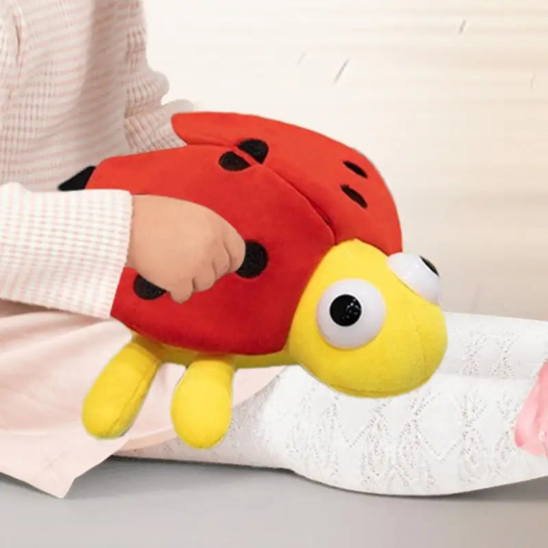 20CM Glowing Insect Plush Doll Cute Luminous Ladybug Firefly Bee Stuffed Animal Toys Creative Gifts