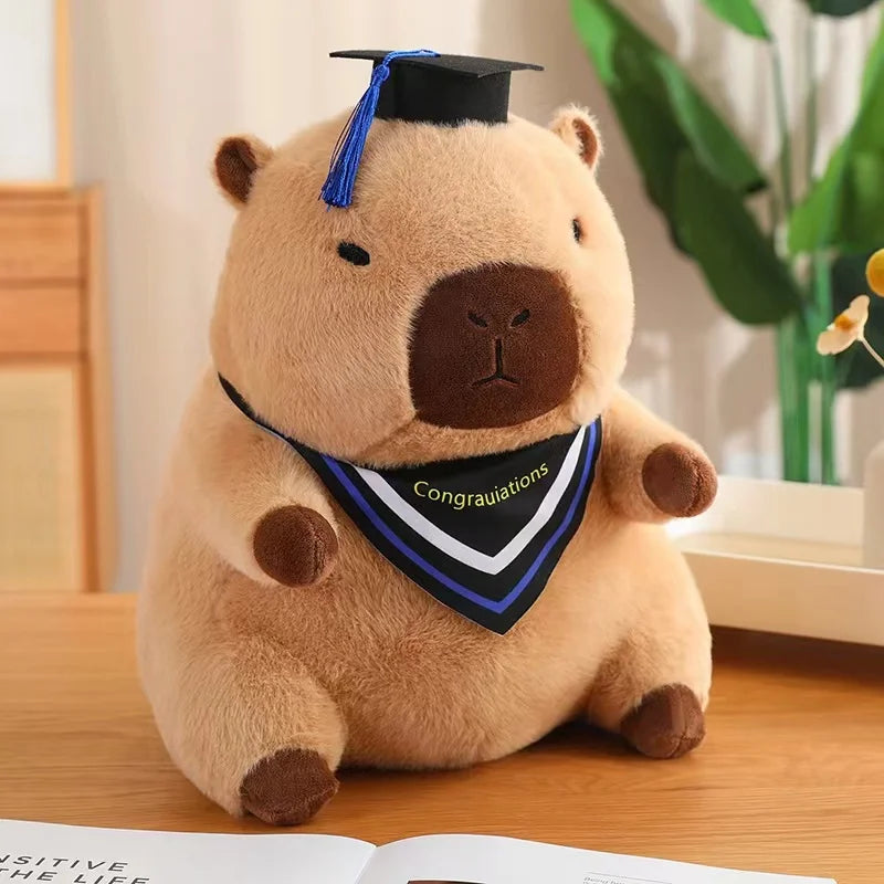 Graduate Plush Dolls Doctor Capybara Owl Bear Plush Toy Cute Stuffed Animal Toy Doll Soft Cartoon Pillow Graduation Gift