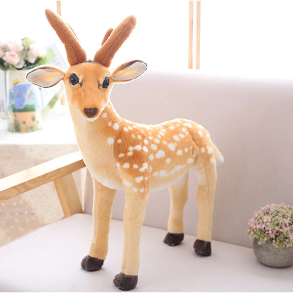 30/60cm Plush Toys Deer Movies Soft Stuffed Animals Deer Baby Plushie Christmas Room Decoration Doll Stuffed Toys Kids Gifts