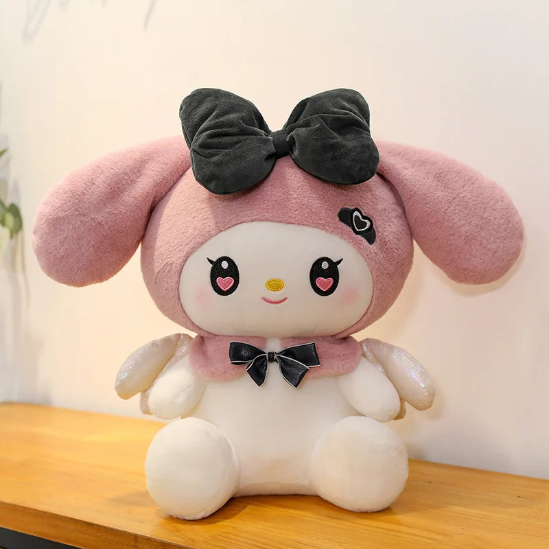 40CM Cute Sanrio Plushie Doll Cartoon Kuromi Stuffed Plush Doll Melody Plush Toys Pillow Room Decoration Children Birthday Gifts