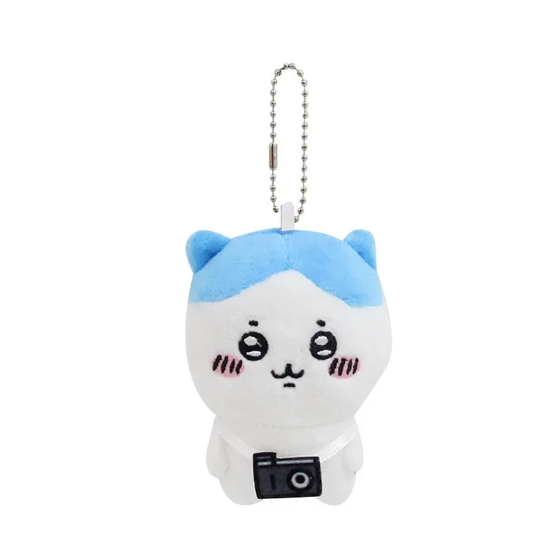 Cartoon Anime Cute Chiikawa Decorative Pendant Self Deprecating Bear Kawaii Hachiware Cute Plush Doll Keychain Usagi Toy Gifts