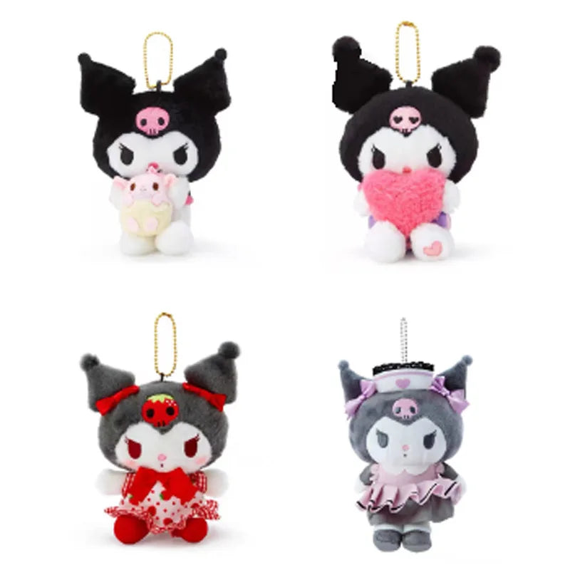 New Plush Nurse Strawberry Kuromi Toys Embracing Love and Baby Plush Dolls Bag Pendant Childre's Birthday Gift