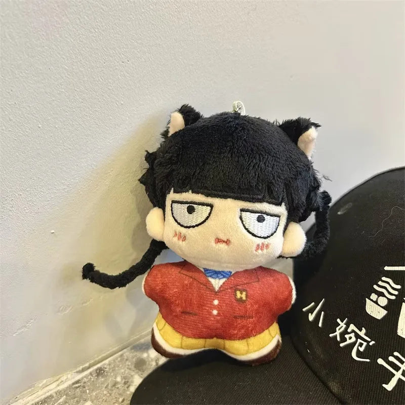 12cm Plush Doll Mob Psycho 100 Keychain Jujutsu Kaisen Stuffed Toys Cute Anime Peripheral Backpack Decoration Collection Gift