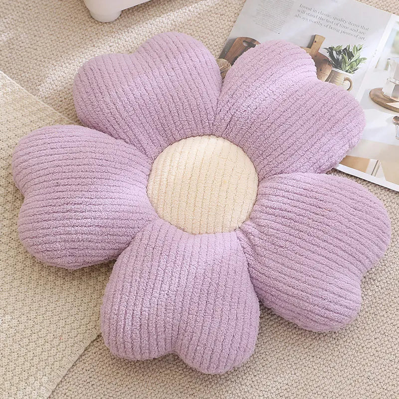 65cm Colorful Cherry Petal Plush Pillow Stuffed Plant Flower Plushie Cushion Girl's Living Bedroom Home Decorative Pillows