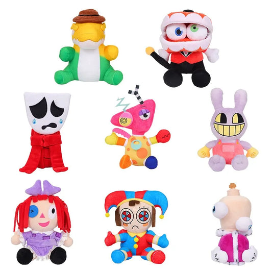 The Amazing Digital Circus Pomni Jax Plush Toy Anime Cute Stuffed Rabbit Animal Doll Cartoon Clown Christmas Kids Gifts