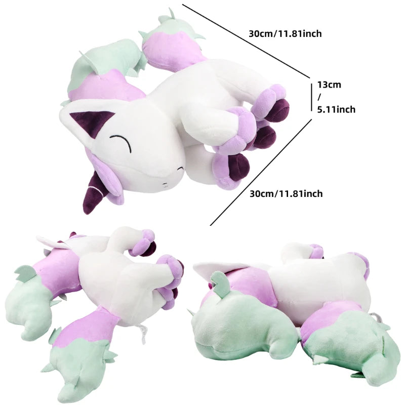 New Pokemon Sleep Cubone Chikorita Lucario Soft Plush Pilows Kawaii Anime Scorbunny Slowpoke Stuffed Animals Peluche Dolls Gift