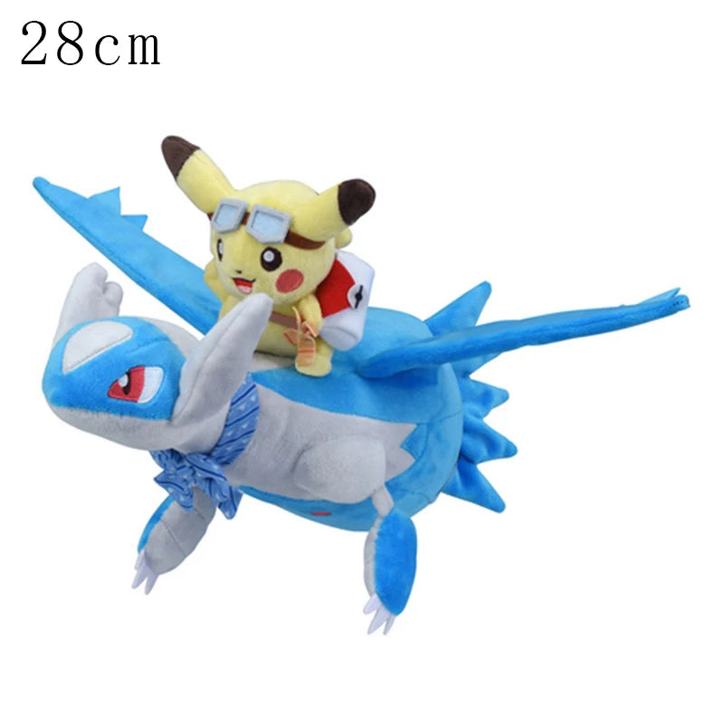 New Style Pokemon Plush Pikachu Toys Charizard Greninja Dragonair Gyarados Lapras Stuffed Doll Spheal Pachirisu Plushies Gift