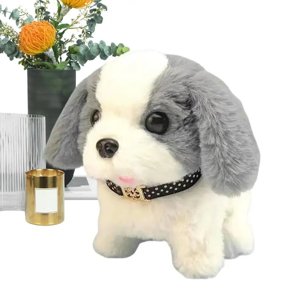 Walking Plush Puppy Interactive Plush Pet Kids Toys Plush Toy Puppy Interactive Dog Walking Barking Wagging Tail Funny Toy For